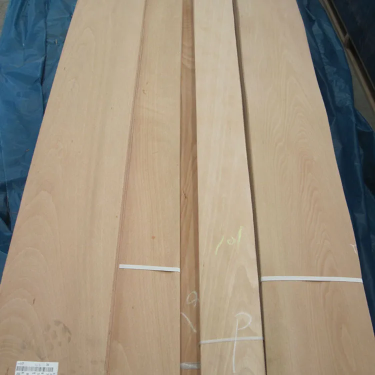 China factory supply natural steamed white beech veneer price list
