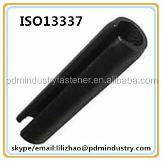 ISO 13337 Light Duty Slotted Spring Pin Made of Steel and Carbon Steel