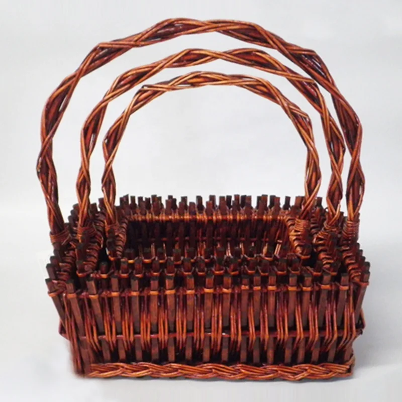 Factory direct sales handmade kitchen decorative storage wicker basketry wicker basket