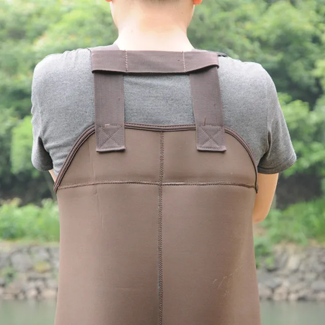 most popular men brown fishing wader neoprene chest wader