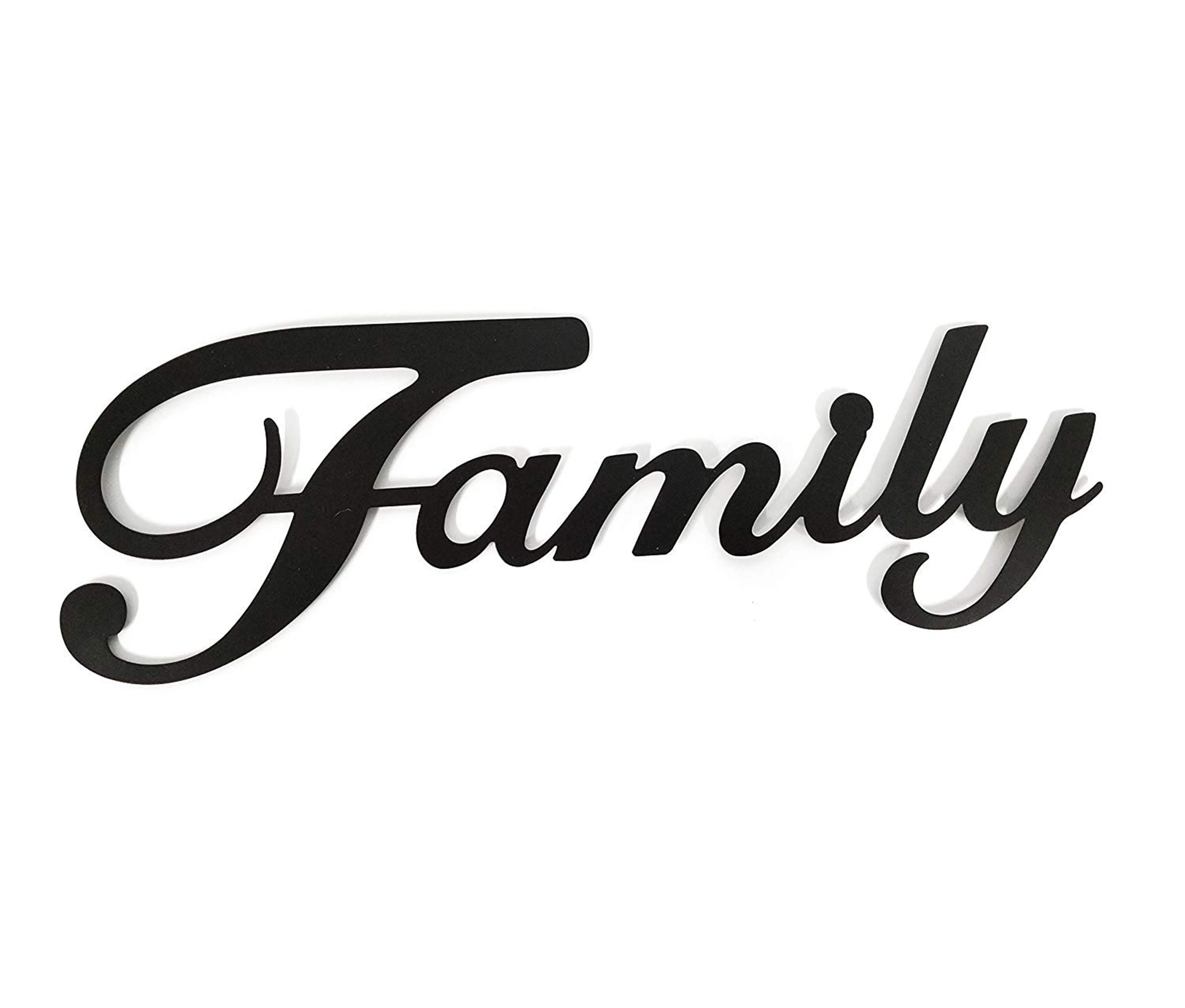 
Family Black Metal Wall Word Rustic Home Decoration For Living Room 