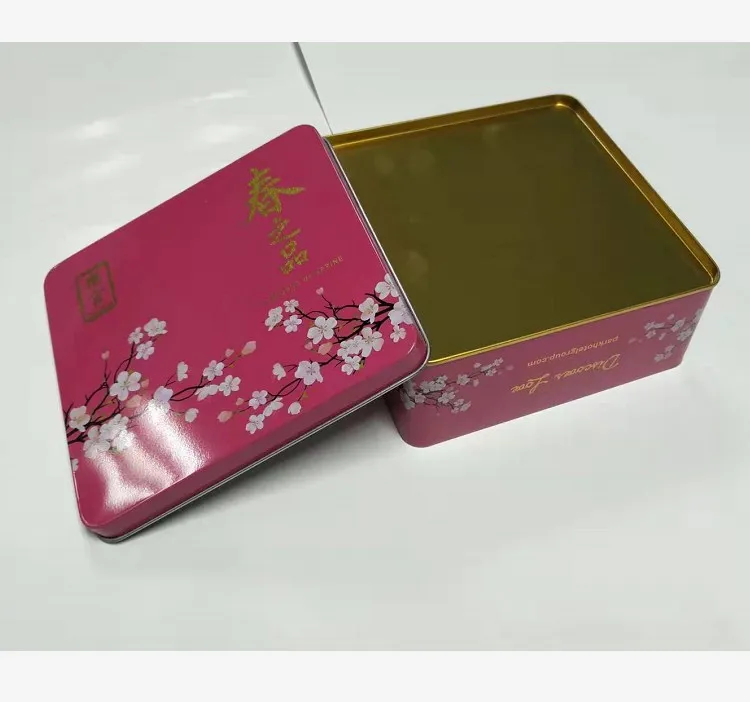 Cheap Customized Logo Unique Square Metal Tin Box Packaging Promotional Gifts