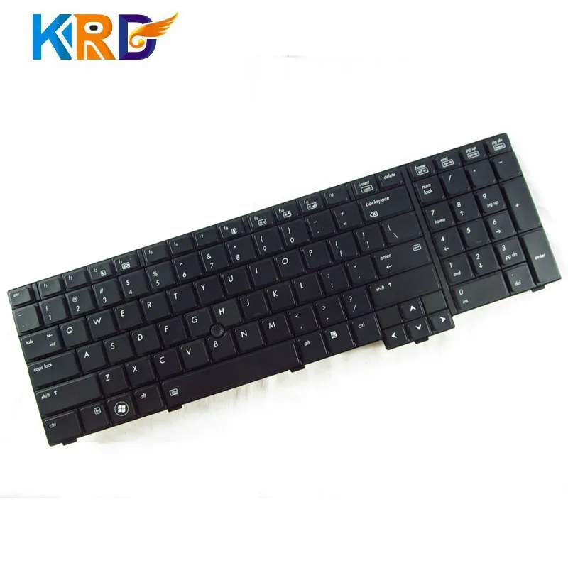 Wholesale Notebook keyboard for HP EliteBook 8740W 8740P laptop keyboard Backlit US