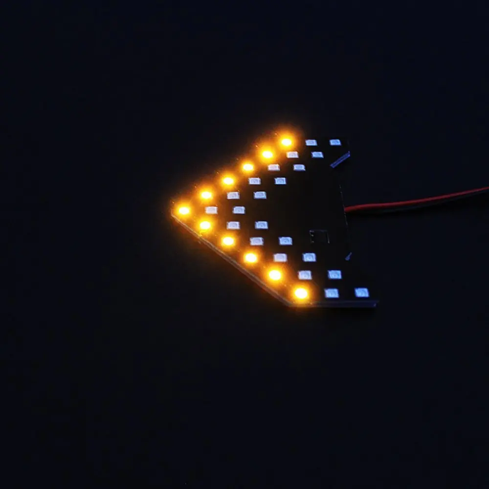 Sequential Flashing 33 SMD Arrow LED Lights Bulbs for Side Mirror Turn Signals Rear View Mirror Indicator light