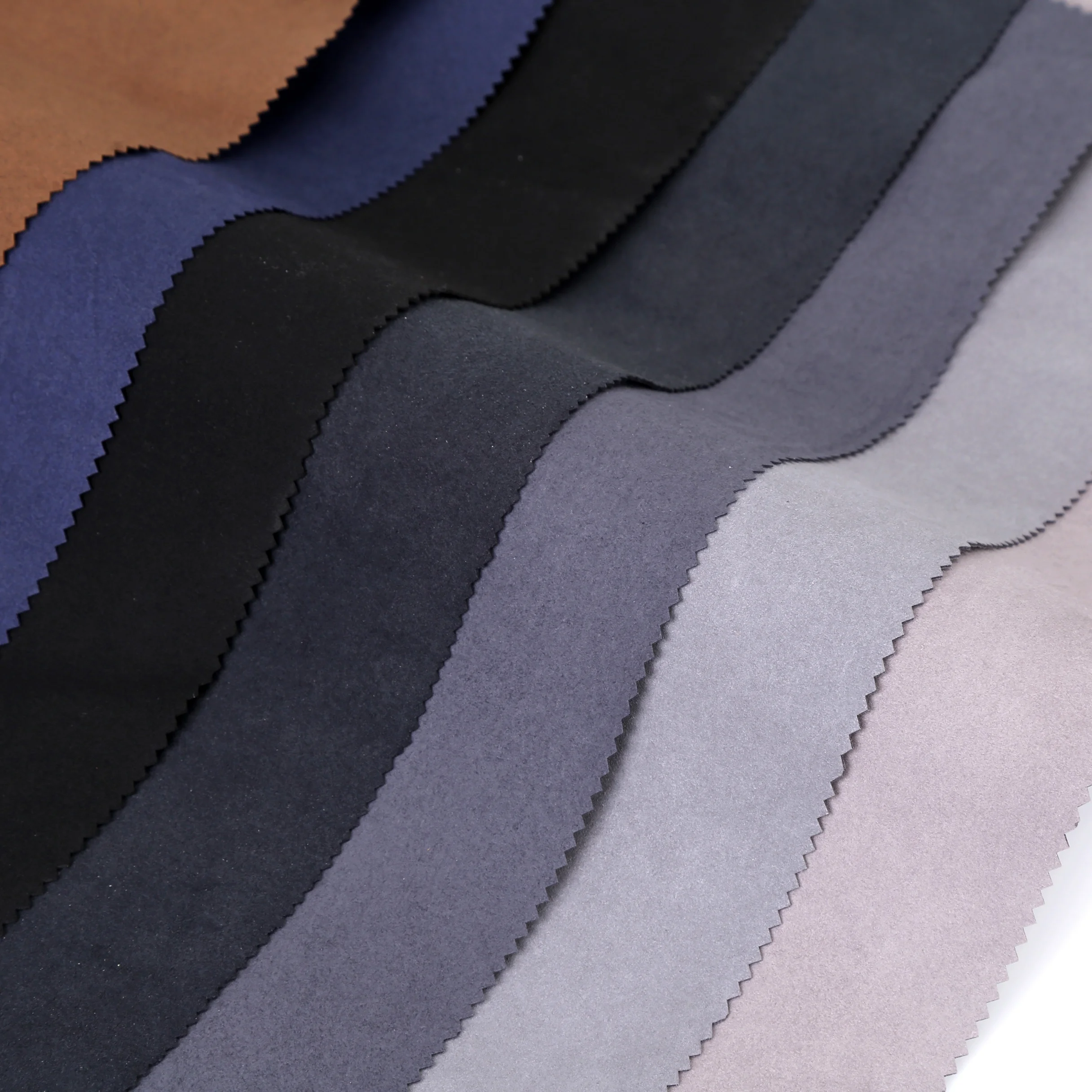 
Eco-Friendly Suede Flocking Fabric Imitate Backing Artificial Synthetic Microfiber Pu Pvc Leather Texture 