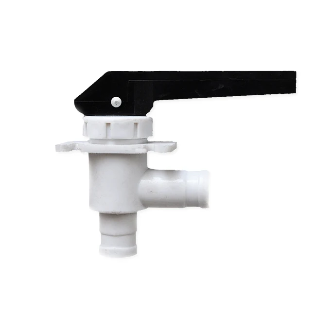 
White Black Plastic Push Type Water Dispenser Tap Faucet 