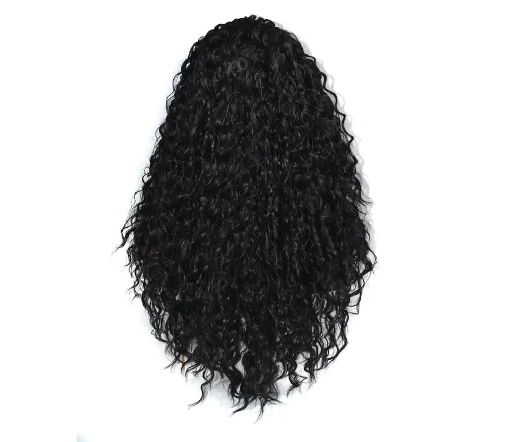 AliLeader Synthetic Deep Wave Lace Front Wig