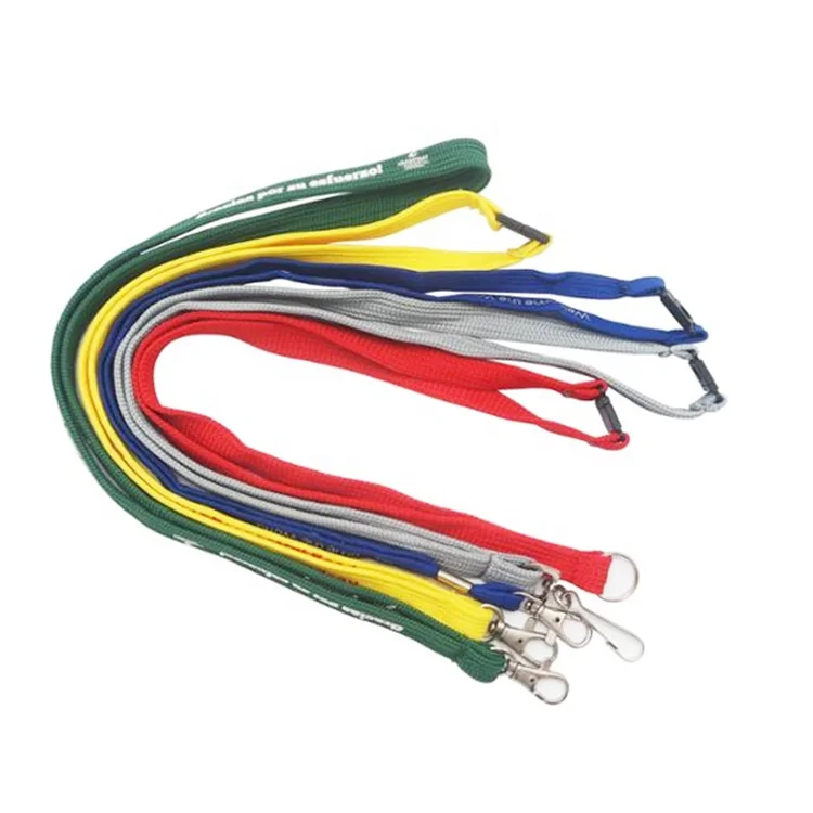 Wholes customized printed logo Lanyard with badge reels screen print your logo