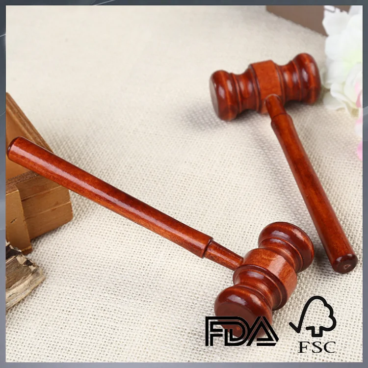custom natural wood hammer wooden law mallet wood gavel