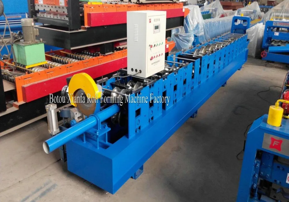 roof rain steel iron downpipe roll forming machine downspout