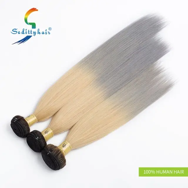 New  colored brazilian hair 3 tones  hair  wholesale