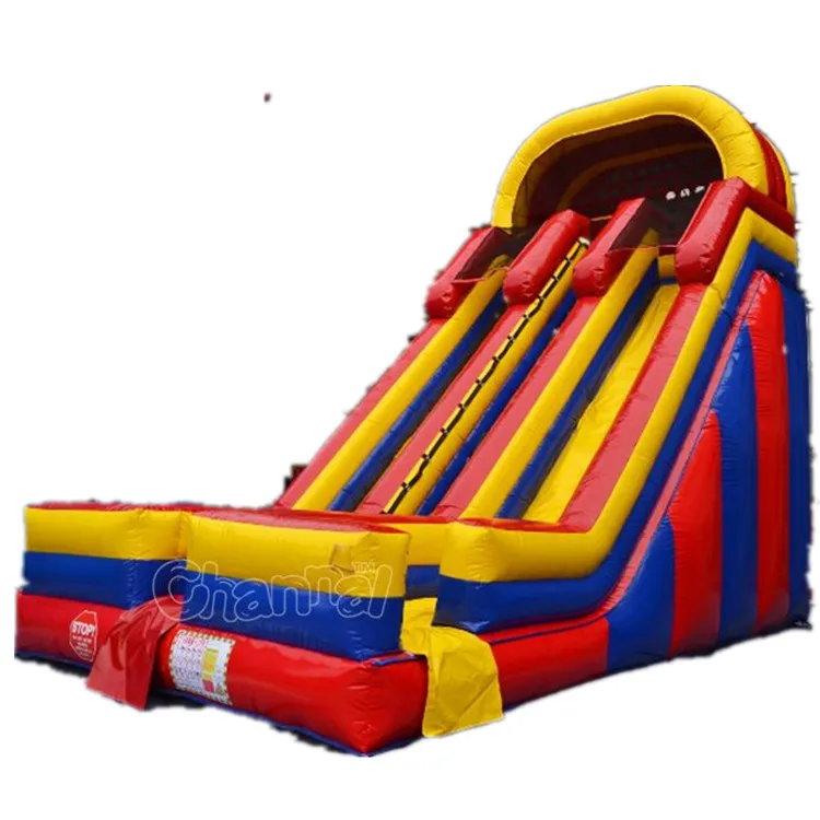New design 22H Dual Lane slide  jumping bounce castle with pool intex water inflatable slides Inflatable Castle