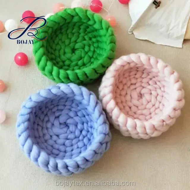 Merino Wool Chunky Yarn Arm Knitting Super Chunky Wool Jumbo Yarn Arm Knit Merino Thick Yarn High Quality 21 Micron Merino Wool