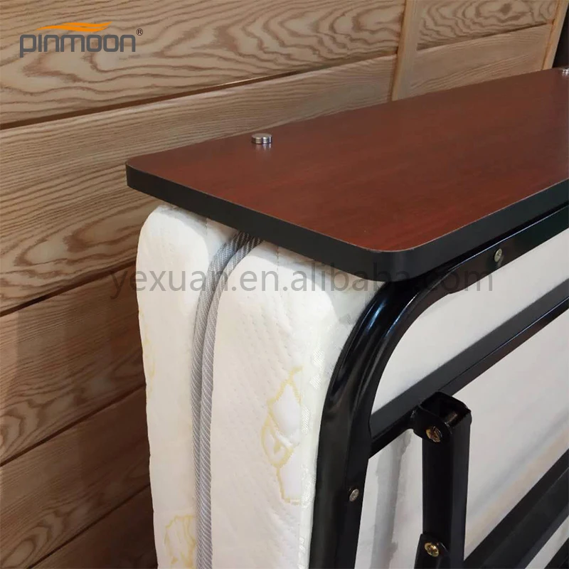 Высококачественная гостиничная подвижная односпальная складная металлическая кровать