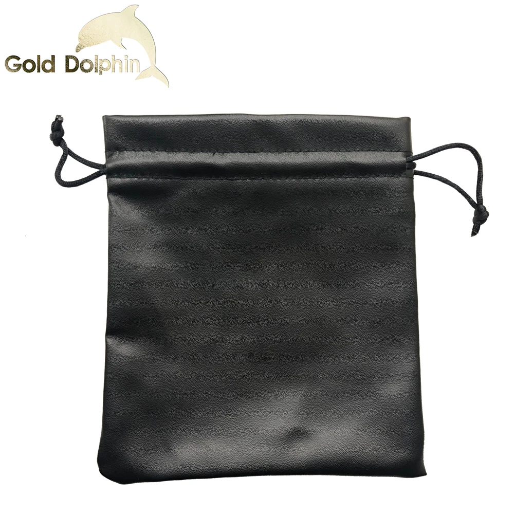 
Small custom cheap drawstring jewelry PU leather bag pouch 