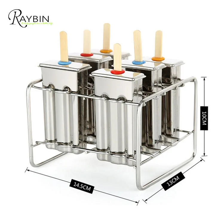 Home use stainless steel ice cream popsicle mold