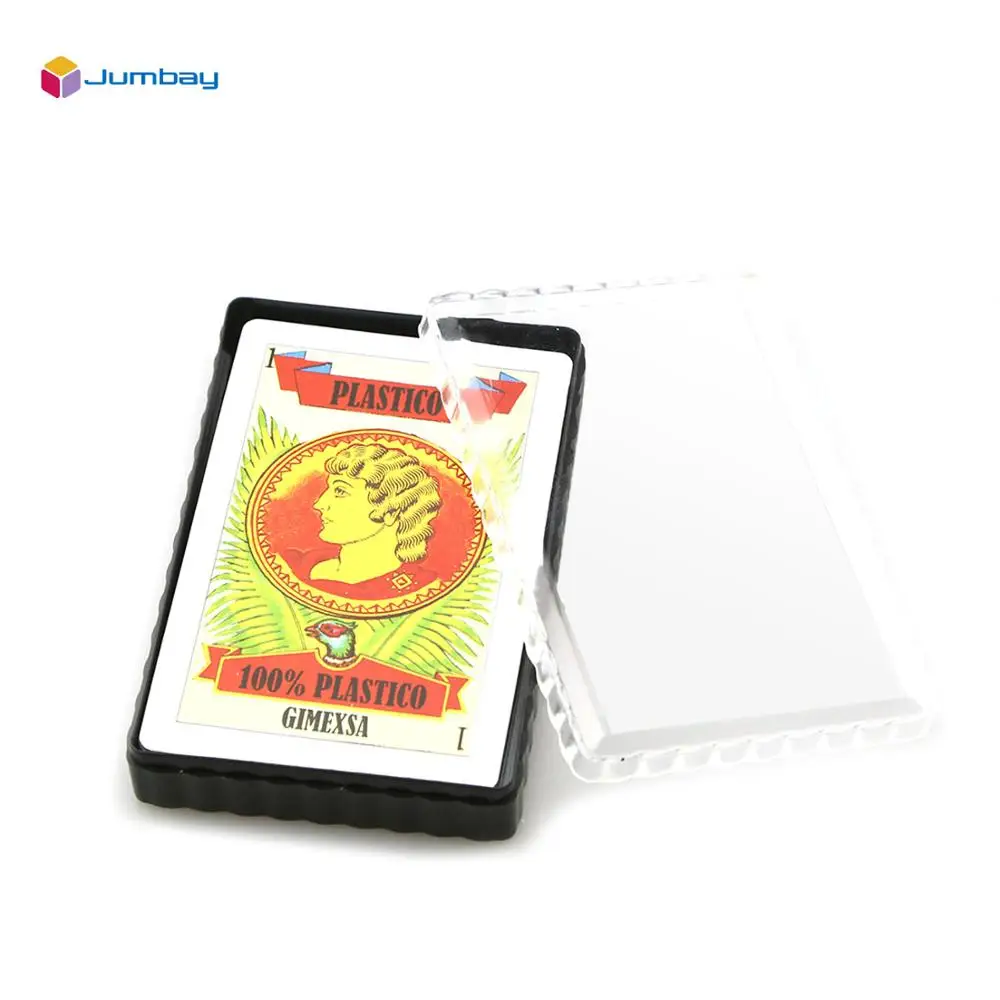 Professional Design Logo Modern Style Printing Spanish Brand Plastic Box Case Spain Rival Poker Playing Card