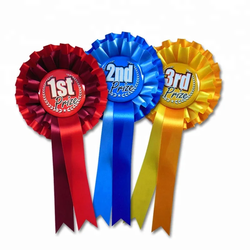 China Manufacturer Handmade Award Ribbon Rosette for Horse