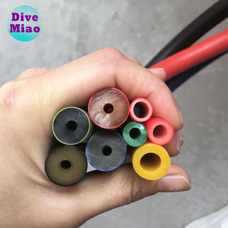Черная резиновая трубка OD 5/8 дюйма для мощных лент для подводной охоты, 16 мм, латексная трубка для подводной охоты, трубка для подводной охоты