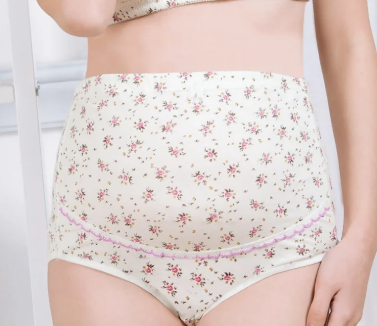 Хлопковые Штаны с высокой талией можно регулировать для беременных женские укороченные штаны