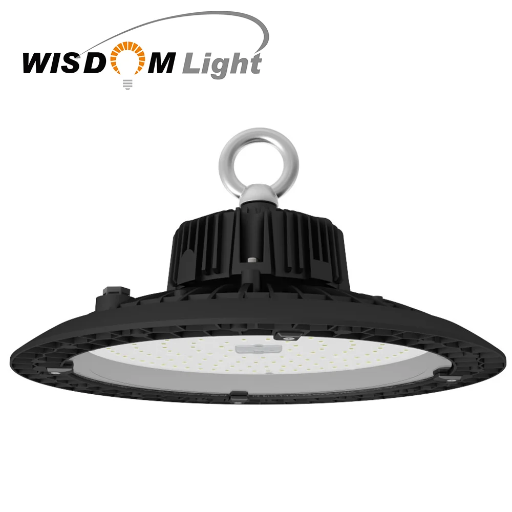 Мудрость света IP 65 100w 150 Вт УФО СИД подвесной светильник типа high bay освещение НЛО, светодиодный подвесной светильник типа high bay освещение лампа ночник с датчиком движения