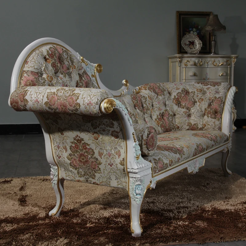  Классическая мебель для дома антикварная спальни из массива дерева шезлонг сделано в Китае