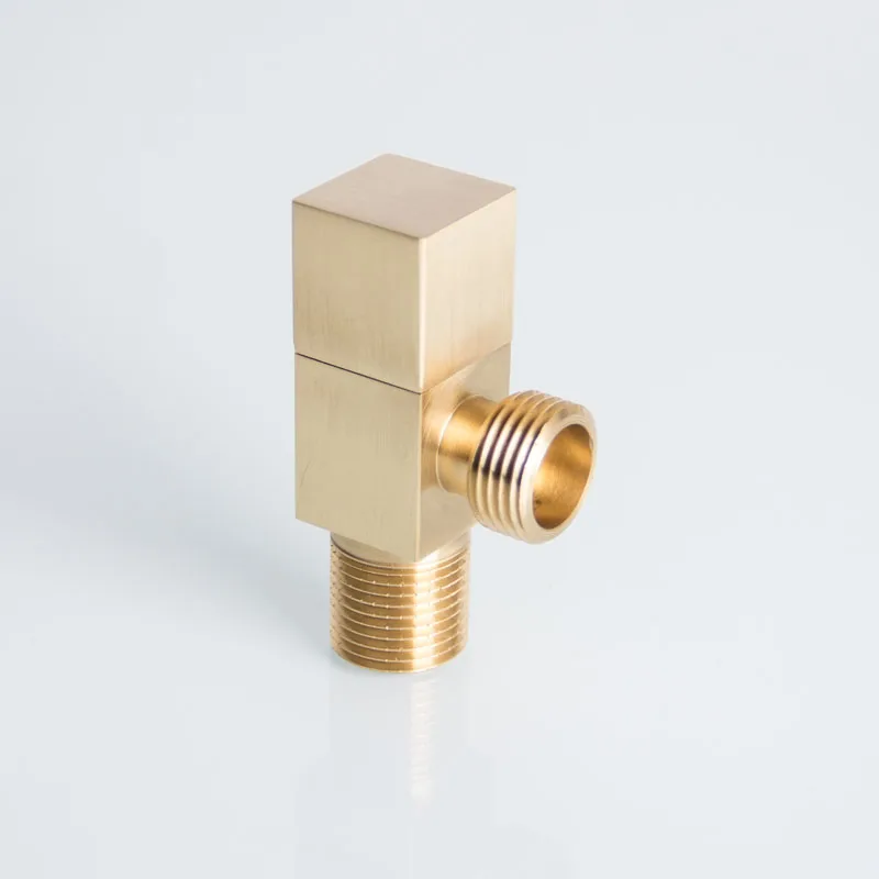 1 2 inch chrome plated gold brass angle valve