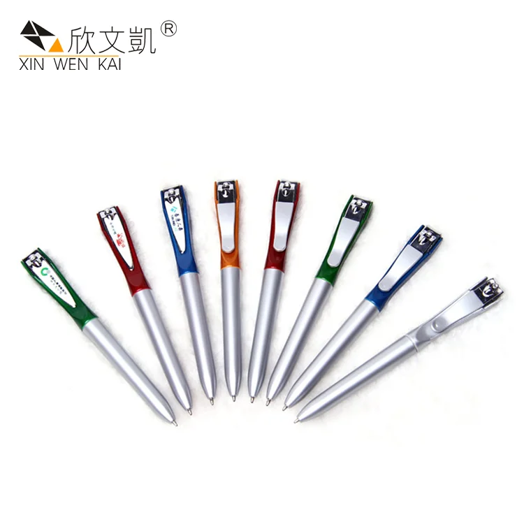 
March Expo Promotional Novelty Design Multi-Function Creative Nail Clipper Ballpoint Pen 