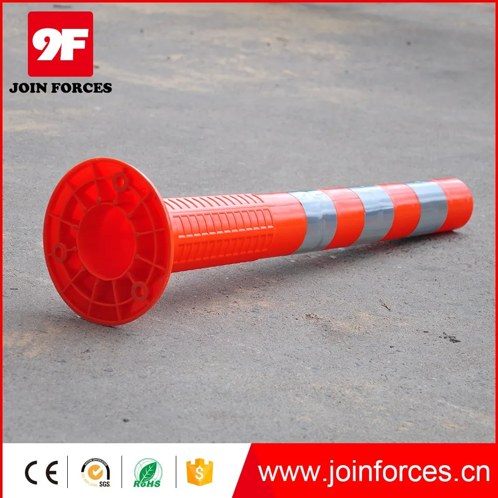 9F Reflective PE Reflective Delineator Pvc Bollard
