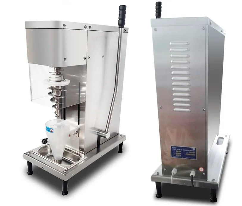 Мягкий вихревой дрель свежий реальные заморозки фруктов для приготовления замороженного йогурта мороженое смешивания Блендер Машина для мороженого