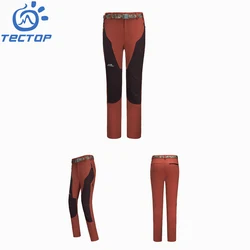 Thick Stretch Softshell Fabric Men Outdoor Pants for Winters Riding Camping
