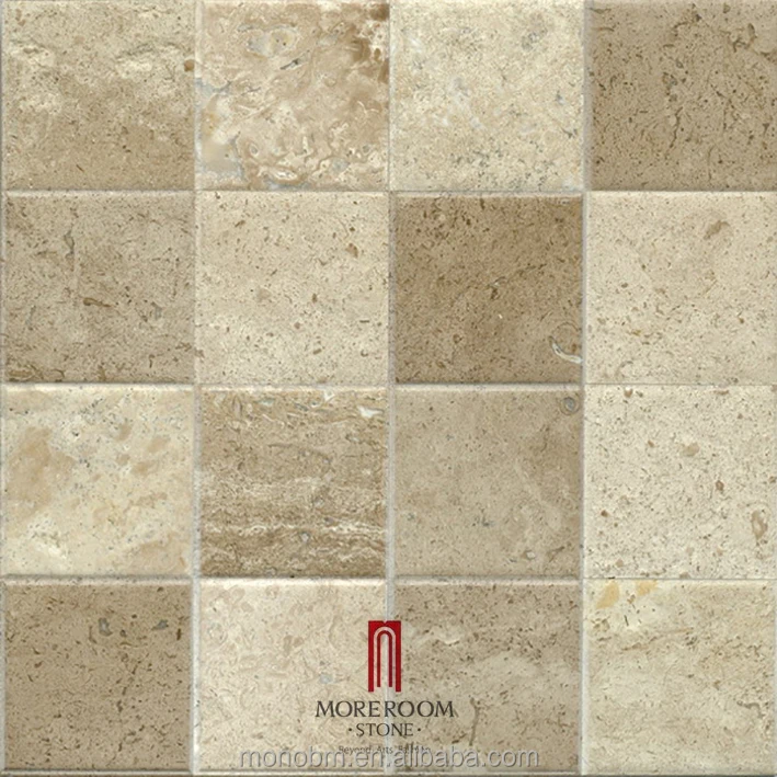 Beige Marble Stone Tiles Kitchen Wall Tiles Photo Marble Kitchen Wall Covering Marble Mosaic Bathroom Wall Tile design picture