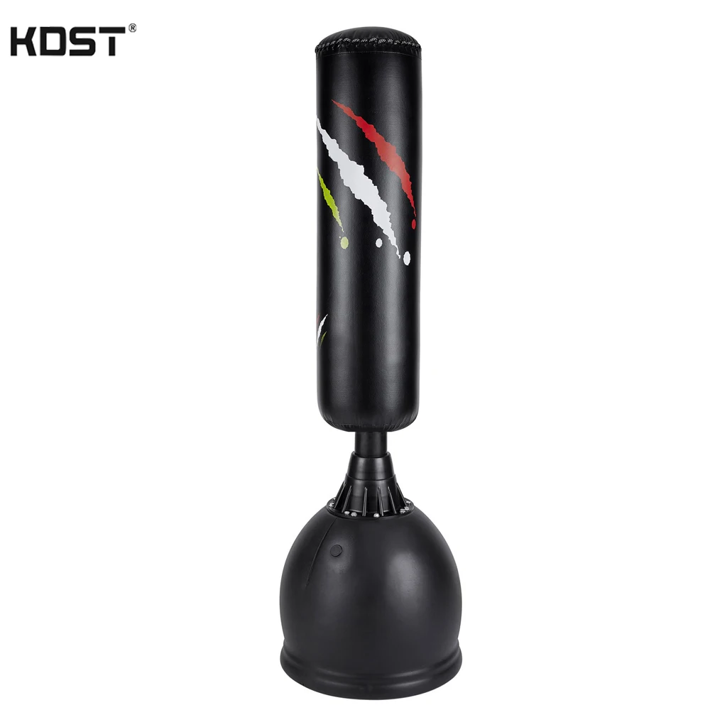 
custom logohigh quality hot sell free standing workout fitness gym training aqua heavy bob kickboxing handle punching bag stand 