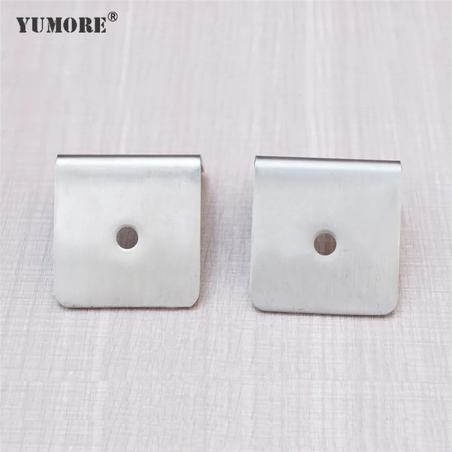 Bathroom towel bar mounting cast 90 degree corner brackets metal pole clamp kitchen cabinet hanging sign bracket