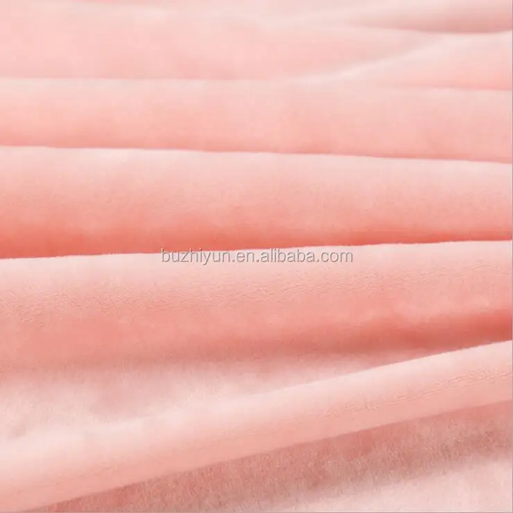 polyester spandex super soft velboa fabric for thermal underwear