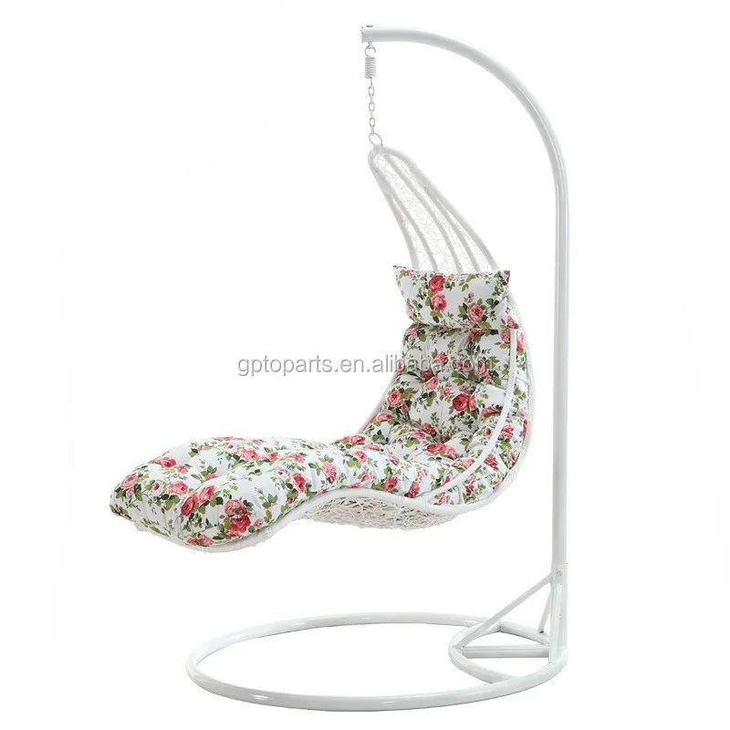 Indoor Balcony Swing Chair PE Rattan Single Seat for Sleeping