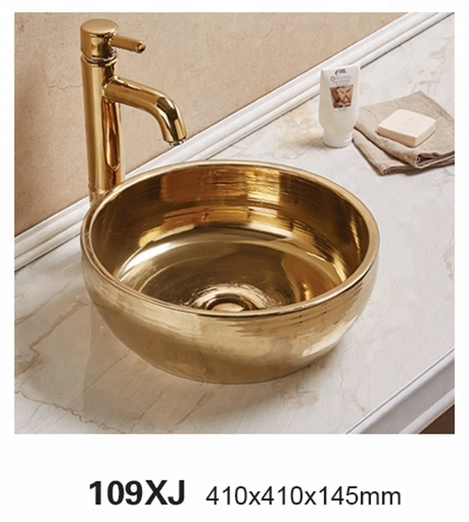 round porcelain wash basin ceramic bathroom vanity top sink red lavabo bowl