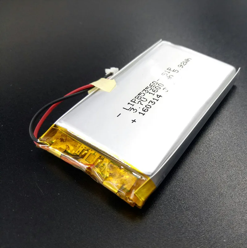 
Hot sale Lithium ion battery 3.7v 1600mah lithium polymer battery 853560 rechargeable battery 