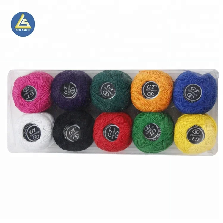 9s/2 colorful assorted china embroidery dyeable sewing thread