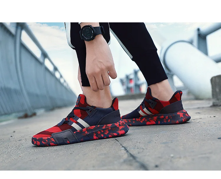 2019 newest brand mens oem outdoor camouflage running shoes sneakers cheap best quality light athletic sport shoes running on sa
