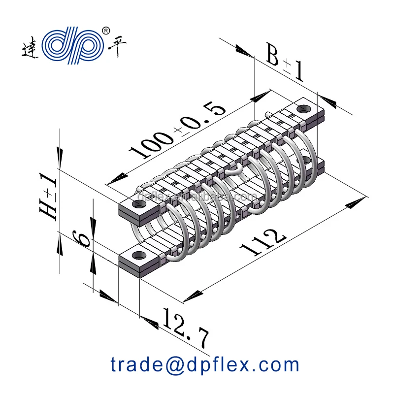 DPFLEX Wire Rope Base Isolator Cable Mount Helical Loop Vibration Shock
