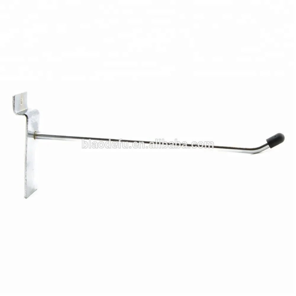 Wholesale Display Shop Fitting Slatwall Accessories -Slatwall Single Hook Pin Arm Shop Display Fitting Prong Hanger