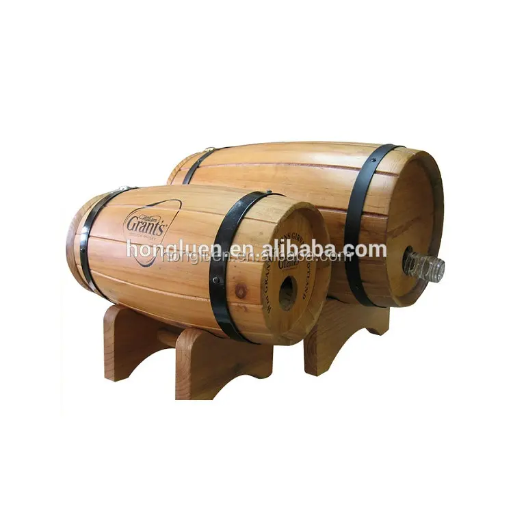 Natural Handcraft Antique Cask Original Oak Pine Wooden Barrel for Wine Beer Storage
