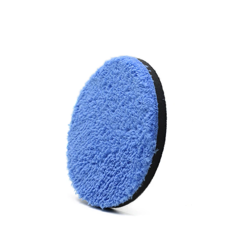 5inch microfiber polishing pad cleaning wax applicator pad