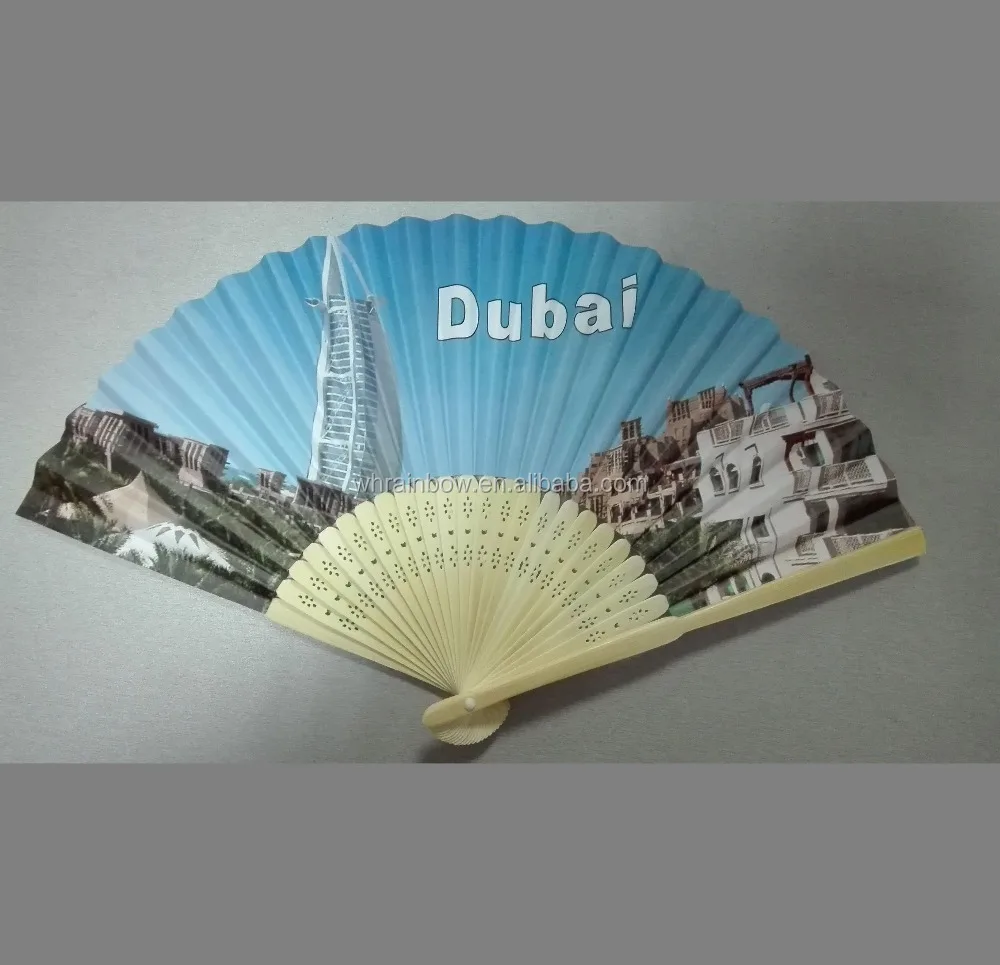 hand held paper bamboo fan
