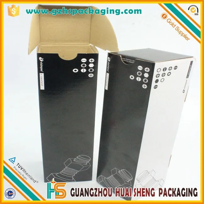 Черный отпечатано обычай гофротары коробки