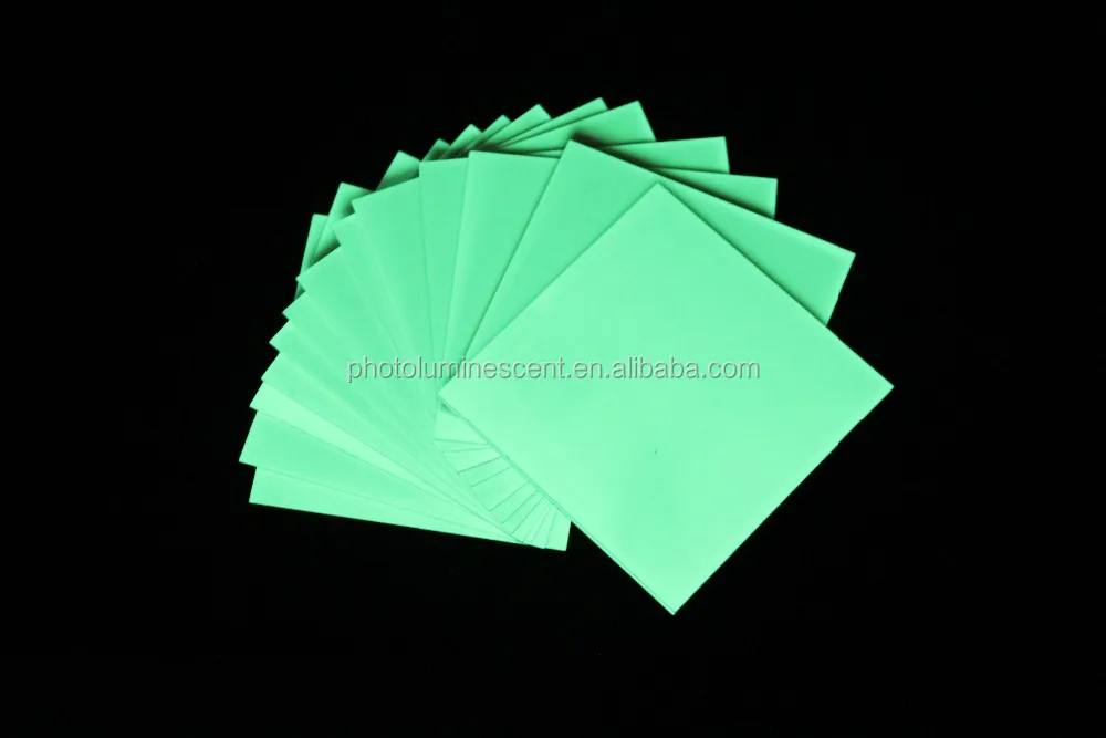 Photoluminescent PVC sheet