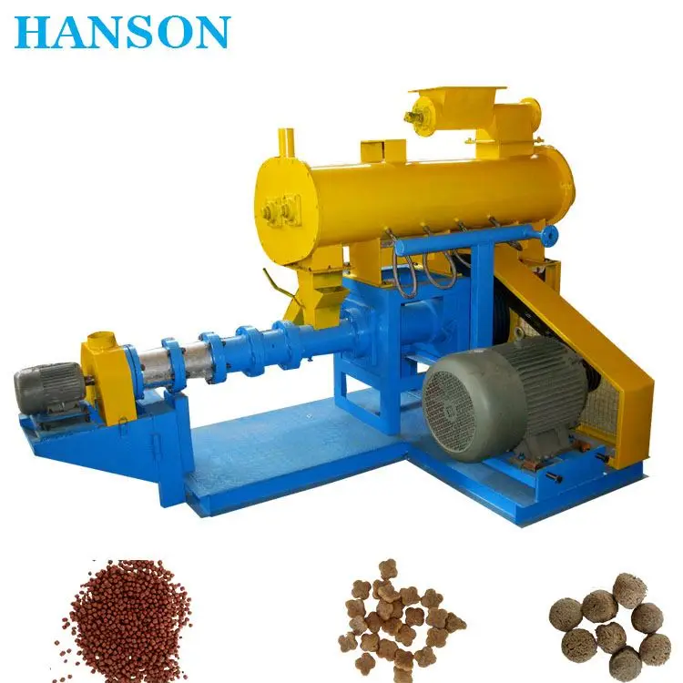 250-400kg per hour automatic floating fish feed pellet machine/ blood meal animal feed fish feed
