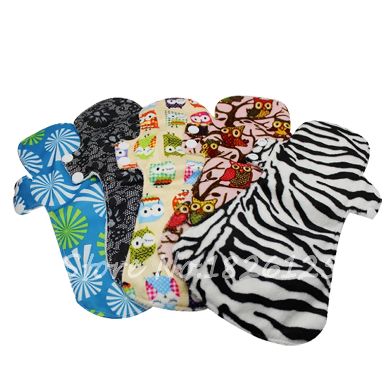 
Wholesale Free Bamboo Maternity Sanitary Pads Reusable Lady Menstrual Pads Washable 