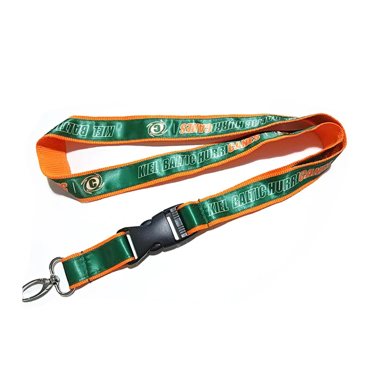 high quality printed woven satin ribbon printed lanyard sublimation